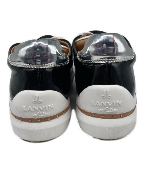 LANVIN en Bleu（ランバンオンブルー）LANVIN en Bleu (ランバンオンブルー) レースアップスニーカー ホワイト サイズ:23.5cmの古着・服飾アイテム