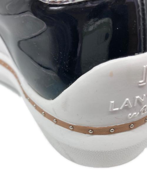 LANVIN en Bleu（ランバンオンブルー）LANVIN en Bleu (ランバンオンブルー) レースアップスニーカー ホワイト サイズ:23.5cmの古着・服飾アイテム