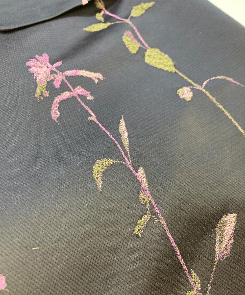 DRIES VAN NOTEN（ドリスヴァンノッテン）DRIES VAN NOTEN (ドリスヴァンノッテン) 刺繍テーラードジャケット ブラック×パープル サイズ:SIZE34の古着・服飾アイテム
