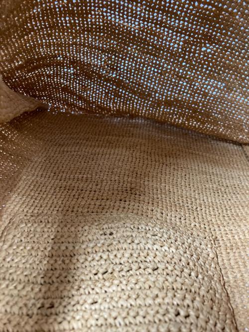 seya.（セヤ）seya. (セヤ) RAFFIA SHOPPING BAG/ラフィアトートバッグ ブラウンの古着・服飾アイテム