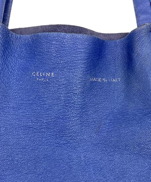 CELINE（セリーヌ）CELINE (セリーヌ) バイカラートートバッグ ネイビー×ブラウン サイズ:実寸サイズをご参照下さい。の古着・服飾アイテム