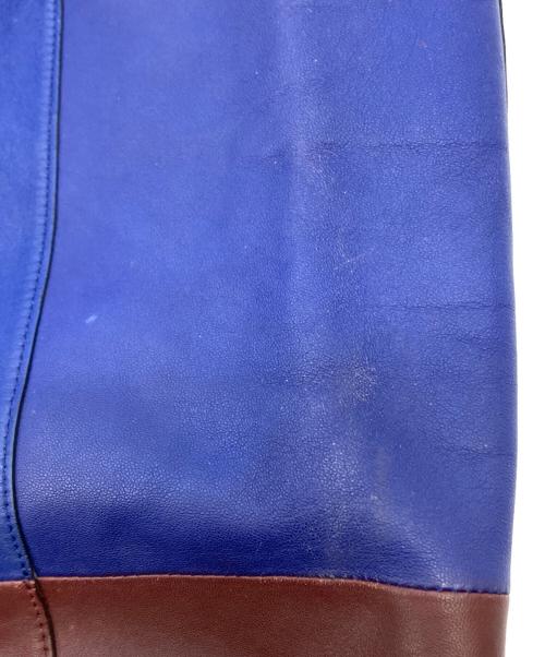 CELINE（セリーヌ）CELINE (セリーヌ) バイカラートートバッグ ネイビー×ブラウン サイズ:実寸サイズをご参照下さい。の古着・服飾アイテム