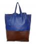 CELINE (セリーヌ) バイカラートートバッグ ネイビー×ブラウン サイズ:実寸サイズをご参照下さい。：10000円