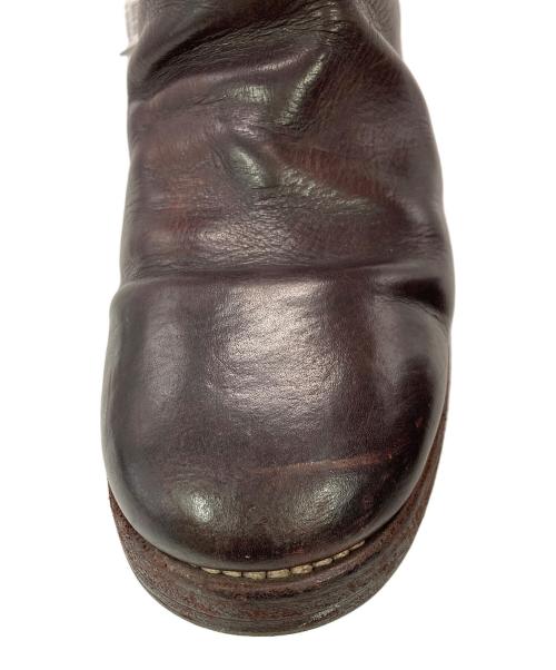 GUIDI（グイディ）GUIDI (グイディ) バックジップロングブーツ ボルドー サイズ:SIZE37の古着・服飾アイテム