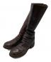 GUIDI（グイディ）の古着「バックジップロングブーツ」｜ボルドー