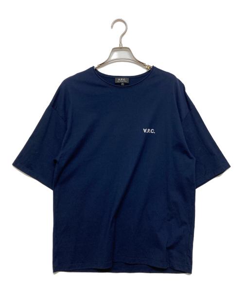 A.P.C.（アーペーセー）A.P.C. (アーペーセー) ロゴTシャツ ネイビー サイズ:SIZE Sの古着・服飾アイテム