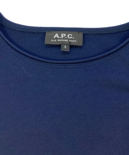 A.P.C.（アーペーセー）A.P.C. (アーペーセー) ロゴTシャツ ネイビー サイズ:SIZE Sの古着・服飾アイテム