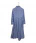 allureville (アルアバイル) ストライプアシメフレアシャツワンピース ブルー サイズ:SIZE2：6000円