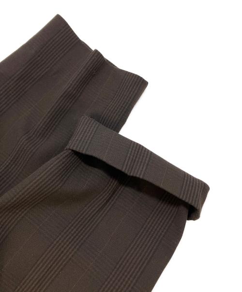 GANNI（ガニー）GANNI (ガニー) チェックパンツ ブラウン サイズ:SIZE 34の古着・服飾アイテム