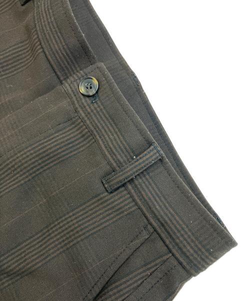 GANNI（ガニー）GANNI (ガニー) チェックパンツ ブラウン サイズ:SIZE 34の古着・服飾アイテム
