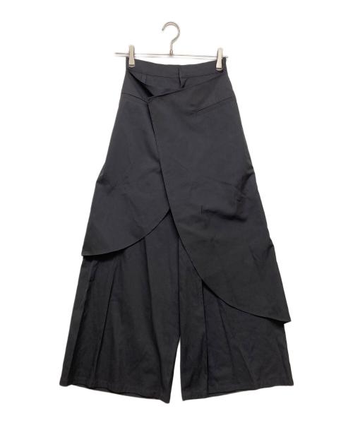 TREEMINGBIRD（トリミングバード）TREEMINGBIRD (トリミングバード) Wrap Double-layered Pants グレー サイズ:SIZE1の古着・服飾アイテム