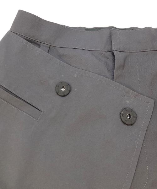 TREEMINGBIRD（トリミングバード）TREEMINGBIRD (トリミングバード) Wrap Double-layered Pants グレー サイズ:SIZE1の古着・服飾アイテム