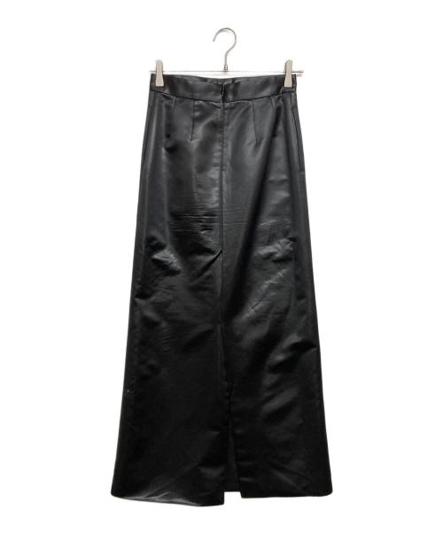 LOEFF（ロエフ）LOEFF (ロエフ) サテンマキシ タイトスカート ブラック サイズ:SIZE0の古着・服飾アイテム