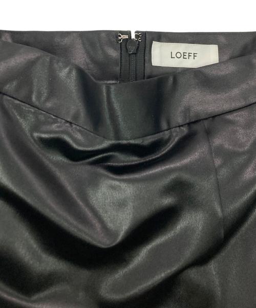 LOEFF（ロエフ）LOEFF (ロエフ) サテンマキシ タイトスカート ブラック サイズ:SIZE0の古着・服飾アイテム