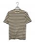 JIL SANDER+（ジルサンダープラス）の古着「ロゴパッチボーダーTシャツ」｜ホワイト×ブラック