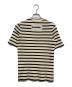 JIL SANDER+ (ジルサンダープラス) ロゴパッチボーダーTシャツ ホワイト×ブラック サイズ:SIZE XS：10000円