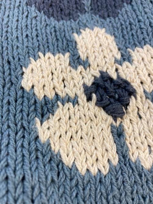 mcmachun woolen（マクマーンウーレン）mcmachun woolen (マクマーンウーレン) ニット ネイビー サイズ:SIZE Freeの古着・服飾アイテム