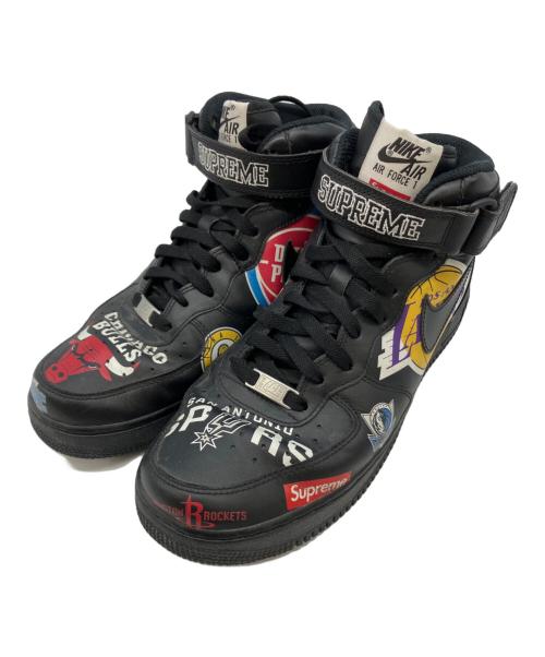 NIKE（ナイキ）NIKE (ナイキ) SUPREME (シュプリーム) ハイカットスニーカー ブラック サイズ:US10の古着・服飾アイテム