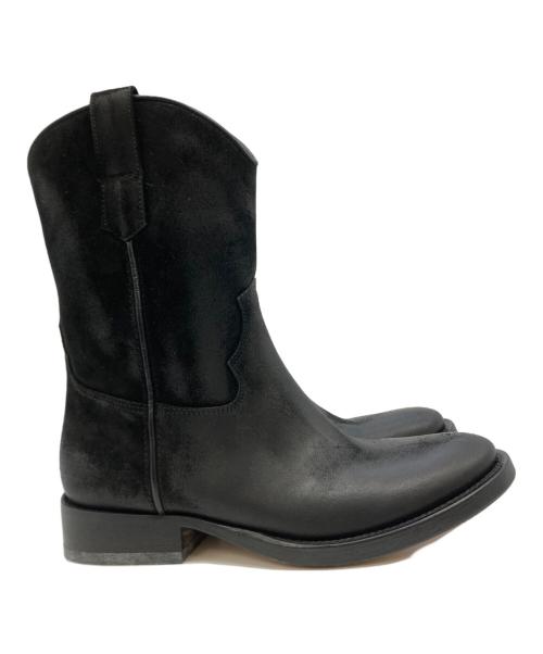 BUTTERO（ブッテロ）BUTTERO (ブッテロ) ウェスタンブーツ ブラック サイズ:SIZE 41の古着・服飾アイテム