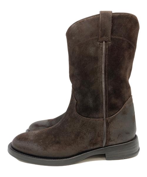 BUTTERO（ブッテロ）BUTTERO (ブッテロ) ウェスタンブーツ ブラウン サイズ:SIZE 41の古着・服飾アイテム
