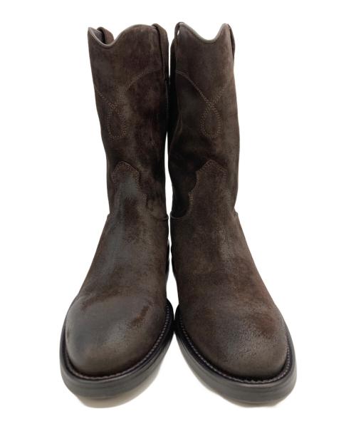 BUTTERO（ブッテロ）BUTTERO (ブッテロ) ウェスタンブーツ ブラウン サイズ:SIZE 41の古着・服飾アイテム