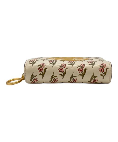 TORY BURCH（トリーバーチ）TORY BURCH (トリーバーチ) ラウンドジップウォレット イエロー×ベージュ サイズ:実寸サイズをご参照下さい。の古着・服飾アイテム