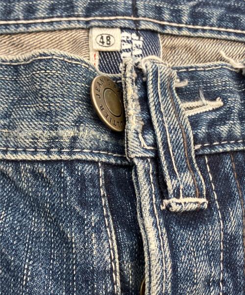 Jean Paul GAULTIER（ジャンポールゴルチェ）Jean Paul GAULTIER (ジャンポールゴルチェ) フックデニムフレアパンツ インディゴ サイズ:SIZE48の古着・服飾アイテム