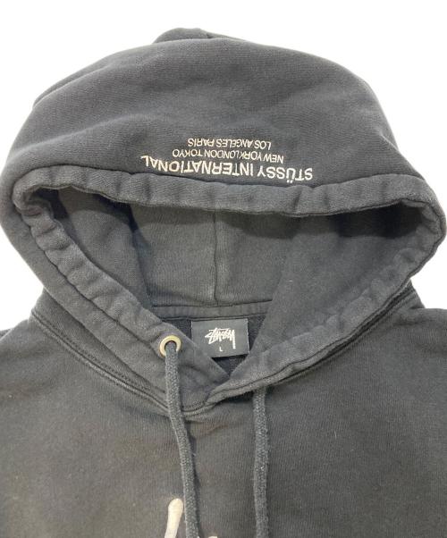 stussy（ステューシー）stussy (ステューシー) パーカー ブラック サイズ:SIZE Lの古着・服飾アイテム