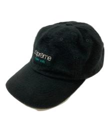 SUPREME（シュプリーム）の古着「Washed Flannel 6-Panel　（ウォッシュド・フランネル・シックス・パネル）」｜ブラック