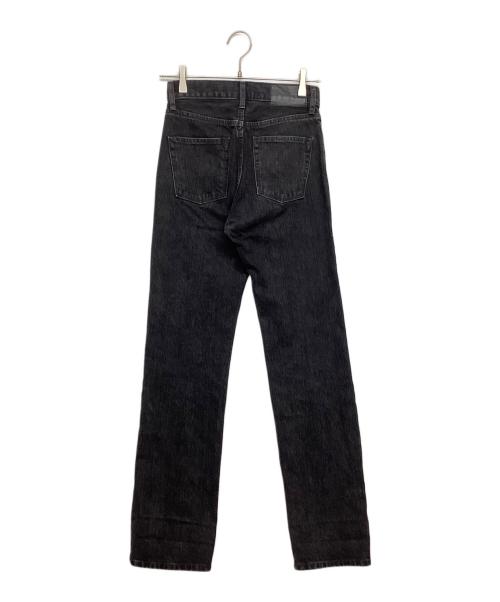 JOHN LAWRENCE SULLIVAN（ジョン ローレンス サリバン）JOHN LAWRENCE SULLIVAN (ジョン ローレンス サリバン) WASHED DENIM SLITTED PANTS/デニムパンツ ブラック サイズ:SIZE Sの古着・服飾アイテム
