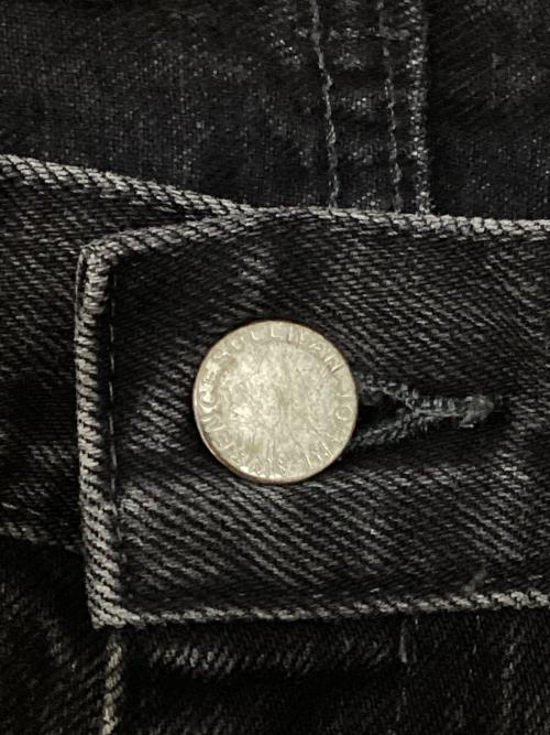 JOHN LAWRENCE SULLIVAN（ジョン ローレンス サリバン）JOHN LAWRENCE SULLIVAN (ジョン ローレンス サリバン) WASHED DENIM SLITTED PANTS/デニムパンツ ブラック サイズ:SIZE Sの古着・服飾アイテム