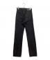 JOHN LAWRENCE SULLIVAN (ジョン ローレンス サリバン) WASHED DENIM SLITTED PANTS/デニムパンツ ブラック サイズ:SIZE S：5000円