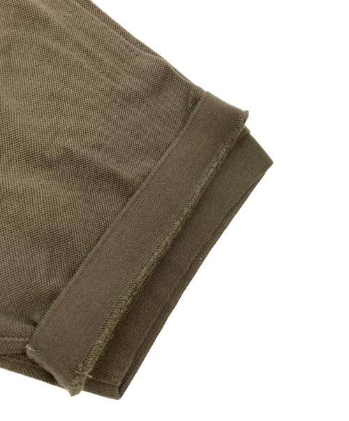 HERMES（エルメス）HERMES (エルメス) ロゴ刺繍ポロシャツ カーキ サイズ:SIZE Lの古着・服飾アイテム