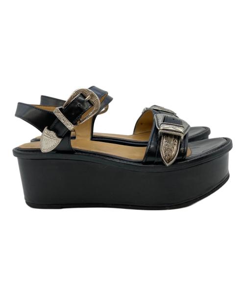 TOGA PULLA（トーガ プルラ）TOGA PULLA (トーガ プルラ) バックルサンダル ブラック サイズ:SIZE 37の古着・服飾アイテム