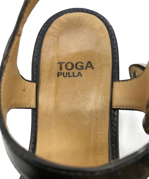 TOGA PULLA（トーガ プルラ）TOGA PULLA (トーガ プルラ) バックルサンダル ブラック サイズ:SIZE 37の古着・服飾アイテム