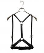 BLACK COMME des GARCONS×ZANA BAYNEブラックコムデギャルソン×ザナ ベイン）の古着「レザーハーネスベルト」｜ブラック