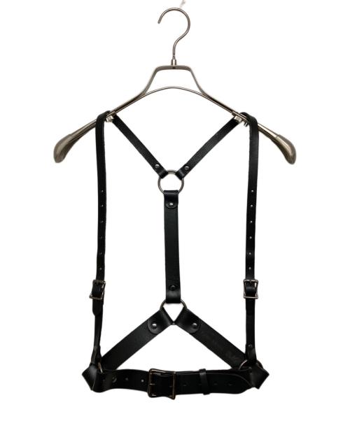 BLACK COMME des GARCONS（ブラックコムデギャルソン）BLACK COMME des GARCONS (ブラックコムデギャルソン) ZANA BAYNE (ザナ ベイン) レザーハーネスベルト ブラック サイズ:不明の古着・服飾アイテム