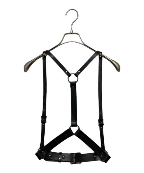 BLACK COMME des GARCONS（ブラックコムデギャルソン）BLACK COMME des GARCONS (ブラックコムデギャルソン) ZANA BAYNE (ザナ ベイン) レザーハーネスベルト ブラック サイズ:不明の古着・服飾アイテム