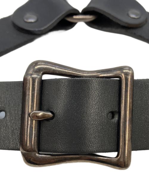 BLACK COMME des GARCONS（ブラックコムデギャルソン）BLACK COMME des GARCONS (ブラックコムデギャルソン) ZANA BAYNE (ザナ ベイン) レザーハーネスベルト ブラック サイズ:不明の古着・服飾アイテム