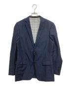 BURBERRY BLACK LABELバーバリーブラックレーベル）の古着「リネン混サマーテーラードジャケット　D1E22-315-29」｜ネイビー