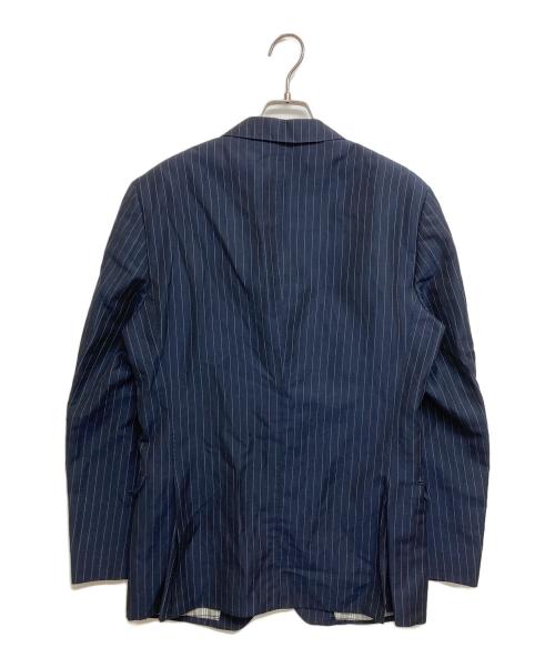 BURBERRY BLACK LABEL（バーバリーブラックレーベル）BURBERRY BLACK LABEL (バーバリーブラックレーベル) リネン混サマーテーラードジャケット　D1E22-315-29 ネイビー サイズ:SIZE Lの古着・服飾アイテム