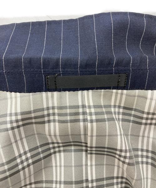 BURBERRY BLACK LABEL（バーバリーブラックレーベル）BURBERRY BLACK LABEL (バーバリーブラックレーベル) リネン混サマーテーラードジャケット　D1E22-315-29 ネイビー サイズ:SIZE Lの古着・服飾アイテム