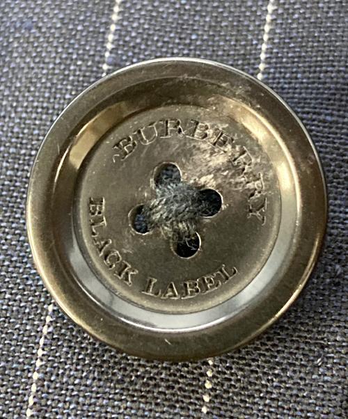 BURBERRY BLACK LABEL（バーバリーブラックレーベル）BURBERRY BLACK LABEL (バーバリーブラックレーベル) リネン混サマーテーラードジャケット　D1E22-315-29 ネイビー サイズ:SIZE Lの古着・服飾アイテム