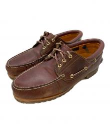 Timberland（ティンバーランド）の古着「AUTHENTIC HANDSEWN BOAT SHOE」｜ボルドー