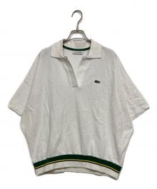 LACOSTE（ラコステ）の古着「ドルマンスリーブスキッパーネックポロシャツ」｜ホワイト