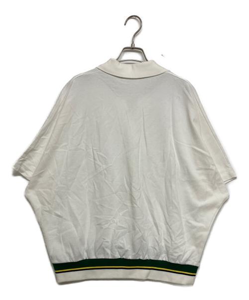 LACOSTE（ラコステ）LACOSTE (ラコステ) ドルマンスリーブスキッパーネックポロシャツ ホワイト サイズ:SIZE 36 未使用品の古着・服飾アイテム