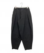 BLACK COMME des GARCONSブラックコムデギャルソン）の古着「ボックスプリーツワイド イージー ロングパンツ」｜ブラック