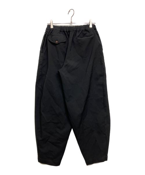 BLACK COMME des GARCONS（ブラックコムデギャルソン）BLACK COMME des GARCONS (ブラックコムデギャルソン) ボックスプリーツワイド イージー ロングパンツ ブラック サイズ:SIZE XSの古着・服飾アイテム
