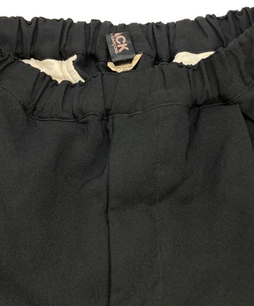 BLACK COMME des GARCONS（ブラックコムデギャルソン）BLACK COMME des GARCONS (ブラックコムデギャルソン) ボックスプリーツワイド イージー ロングパンツ ブラック サイズ:SIZE XSの古着・服飾アイテム