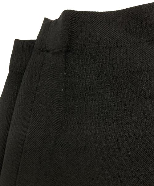 BLACK COMME des GARCONS（ブラックコムデギャルソン）BLACK COMME des GARCONS (ブラックコムデギャルソン) ボックスプリーツワイド イージー ロングパンツ ブラック サイズ:SIZE XSの古着・服飾アイテム